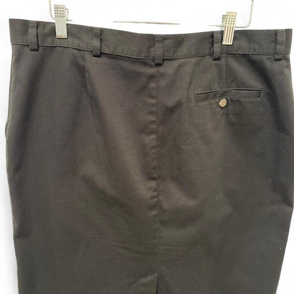 L.L.Bean Women's Pencil Skirt Size 18 Black Cotton Blend - Picture 4 of 6